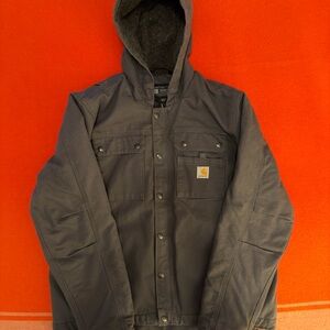 Carhartt Men’s Hooded Jacket - Charcoal Gray